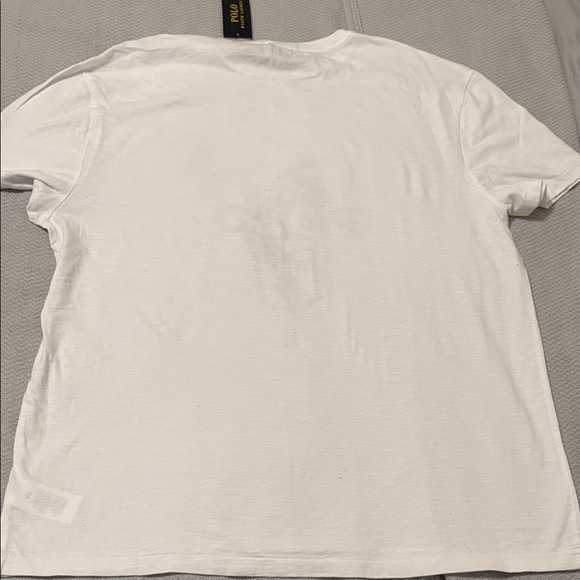 Polo by Ralph Lauren White Tee with Blue Logo - Picture 7 of 8